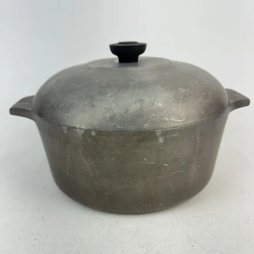 Vtg Wagner Ware Magnalite Sidney O 4248-P 5 Quart Dutch Oven w Lid
