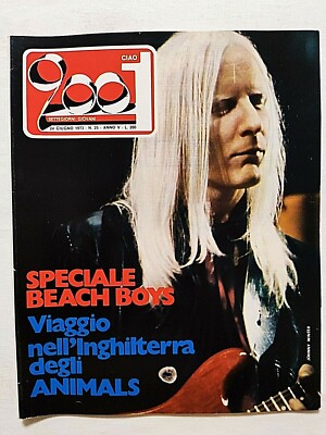 RARE CIAO 2001 25-1973 BEACH BOYS-JOHNNY WINTER-ATOMIC ROOSTER-JOHN ENTWHISTLE