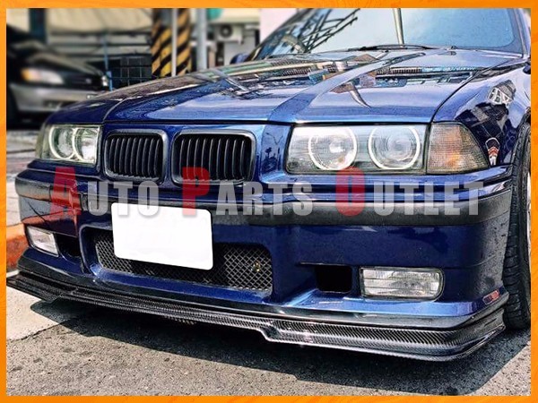 92-98 BMW E36 M3 GX Style Carbon Fiber Front Bumper Add-on Lip