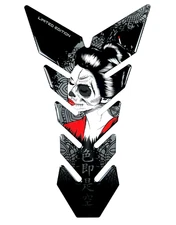 Motorcycle Tank Pad Protector Decal - 3D Motorcycle Sticker for Sport Bikes.