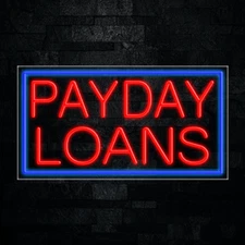 Payday Loans LED Neon Sign 33"L x 18"H #31107