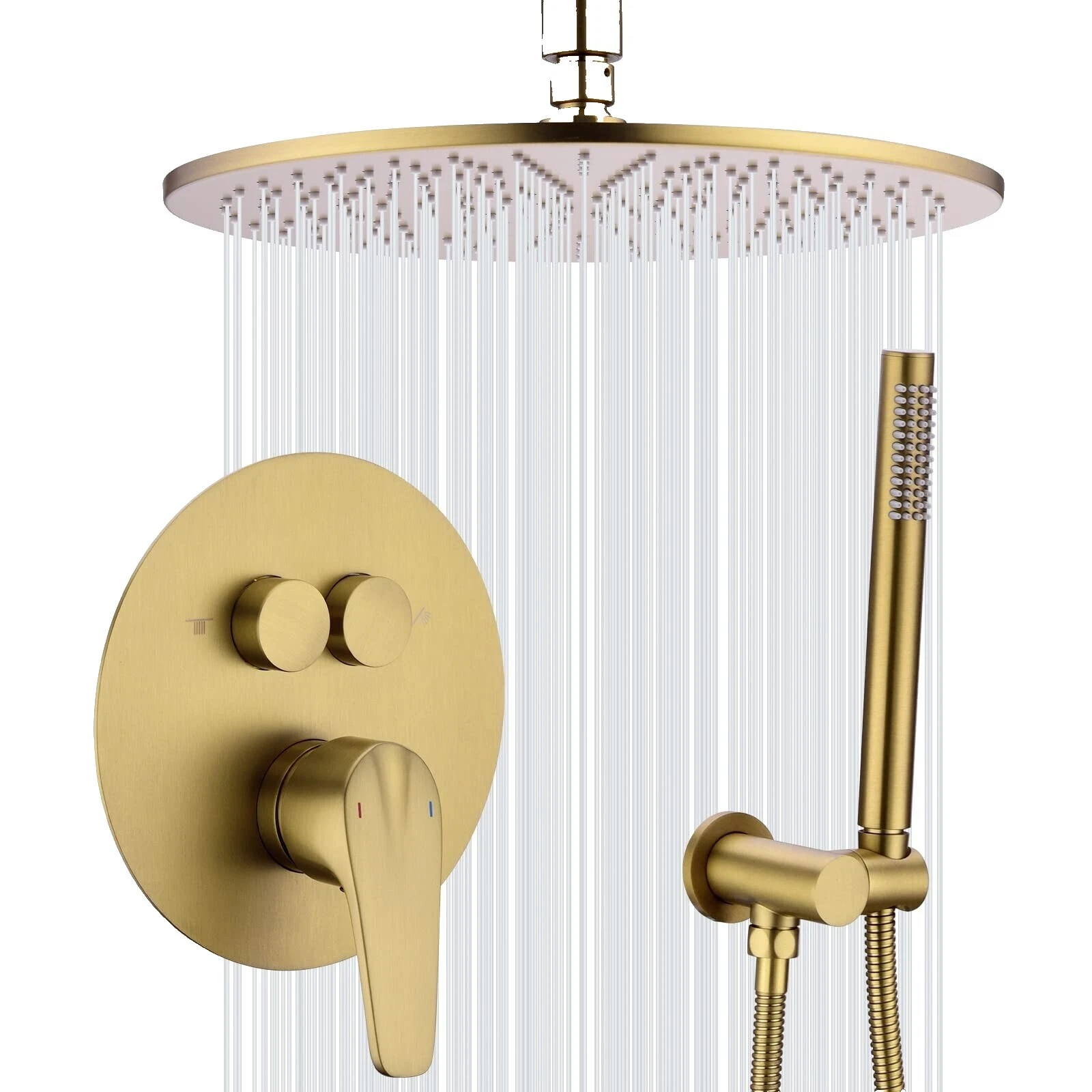 Brass Modern Shower Heads & Combos
