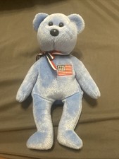 9/11 Memorial TY Beanie Baby America The Bear 20 Year Anniversary No Tag 2001