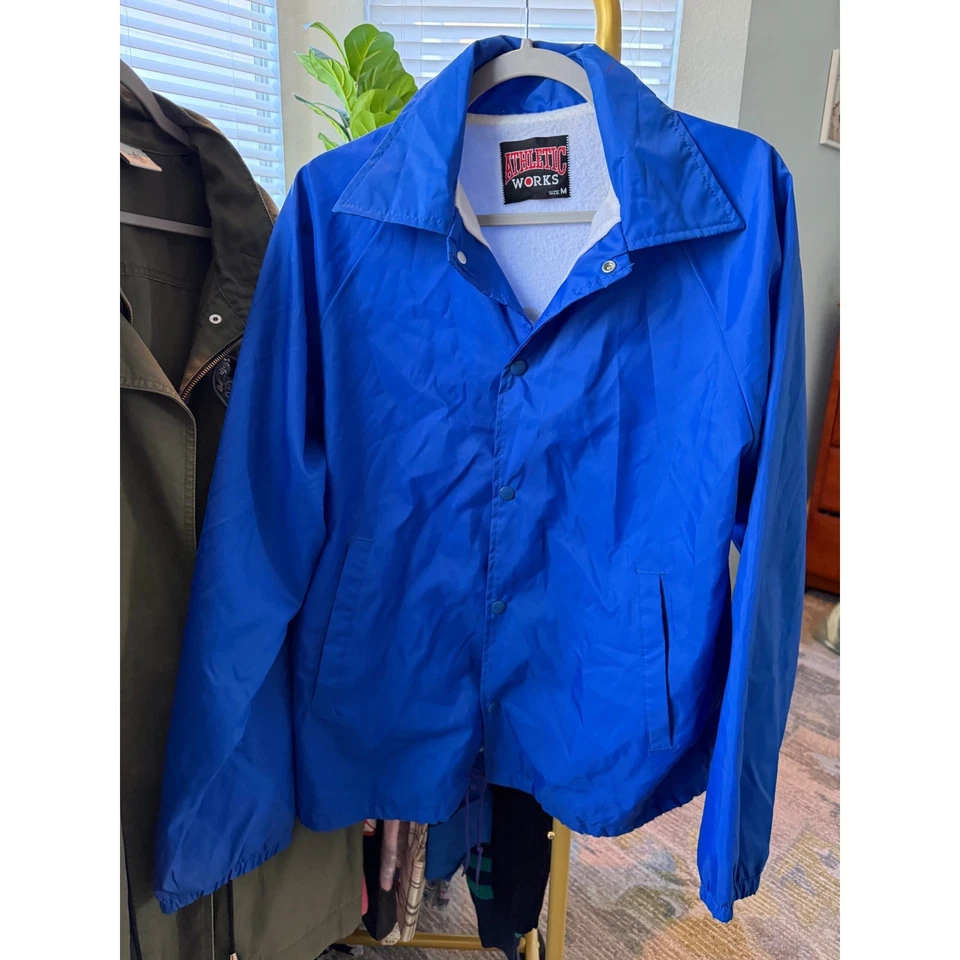 Vintage 90s McDonald's Blue Windbreaker Jacket Golden Arches Logo Size M - Image 2 of 4