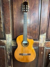 Cordoba C5-CE Solid Top Mahogany Cutaway Classical Acoustic Electric Guitar HSC