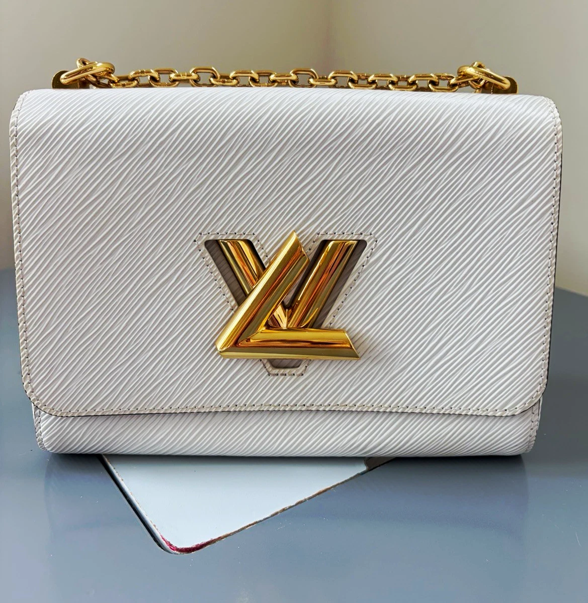 Louis Vuitton Leather Exterior White Bags & Handbags for Women for