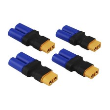 FLY RC 4pcs Female XT60 to Male EC5 Adapter, EC5...