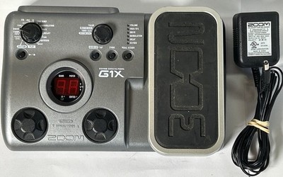 Zoom G1X Multi-Effects Guitar Effects FX Pedal Electronic AC Adapter Original