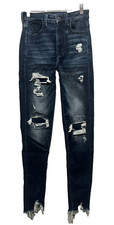 NWT AMERICAN EAGLE HIGHEST RISE JEGGING DISTRESSED STRETCH JEANS NEW SIZE 2 REG