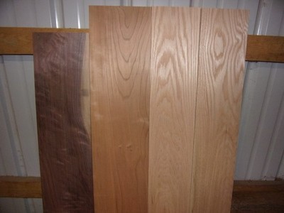 4 PC 2 PC RED OAK 1 PC CHERRY 1 PC WALNUT WOOD BOARDS KILN DRIED LOT A78A LUMBER