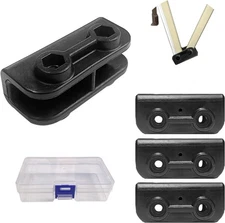 4Pcs 2-Way Pop-Up Gazebo Replacement Connector Canopy Tent Replacement Parts Bla