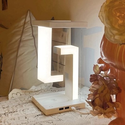 Unique Levitating Dimmable LED Desk Lamp with Wireless Charger