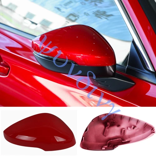 Side Mirror Cover 2022 23 2024 For Honda Civic Red Right With Turn Signal Hole