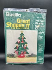 Vtg BUCILLA Christmas Kits Great Shapes 3D Trim The Tree 61008