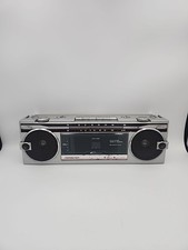 SoundDesign 4626 AM FM Stereo Receiver Cassette 80s Boom Box Tested W/ PowerCord