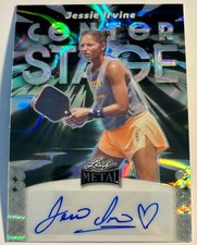 2024 Leaf Metal Pickleball JESSIE IRVINE Center Stage Wave Autograph Auto 3/3