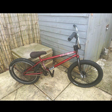 BMX Bike 20in Wheels Red/Black BMX vocal local xl bars profile mini hubs