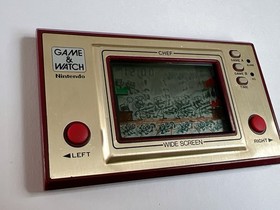 NINTENDO GAME AND & WATCH Chef Wide Screen 1981 Direct From Japan Very Rare