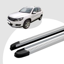 Trittbretter passend für VW Tiguan ab 09/2007-12/2016 (Model: MAJA, Farbe: Silbe