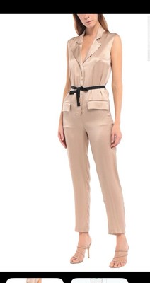 $600 Atoms Lombardini Silk Blend Jumpsuit