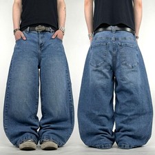 Vintage y2k faded stonewash grunge archive baggy skater wide leg jeans