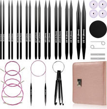 Froggod 4.53-Inch 11.5Cm Interchangeable Circular Knitting Needles Set Aluminu