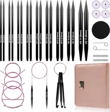 Froggod 4.53-Inch (11.5Cm) Interchangeable Circular Knitting Needles Set Aluminu