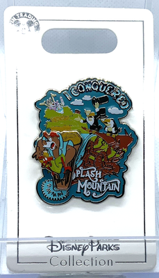 Disney Magic Kingdom I Conquered Splash Mountain Moving Pin | eBay
