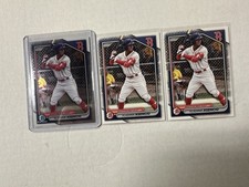 Vladimir Asencio RC LOT 2024 Bowman Chrome Draft & 2 Base #BD149 Red Sox Prosp