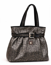 Diane Von Furstenberg DVF Studio Womens Randa Luggage Tote Gray DVF Logo Print
