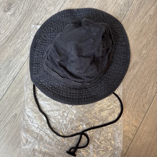Supreme SS21 Overdyed Camo Boonie Hat Cap black Sz: M/L Streetwear Military Rare