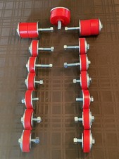 New Correct Red Complete Body Bolt Body Bushing Kit For Early Jeep Cj5 New Correct Red Complete Body Bolt Body Bushing Kit For Early Jeep Cj5