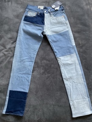 Levis 501 Made & Crafted Shrink To Fit Patchwork Jeans Men s Size 29x34 NWT
