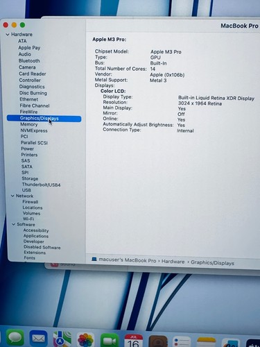 Apple MacBook Pro 14" 2023 M3 Pro 11-Core CPU 14-Core GPU 18GB, 512GB, Sp Black - Afbeelding 22 van 23
