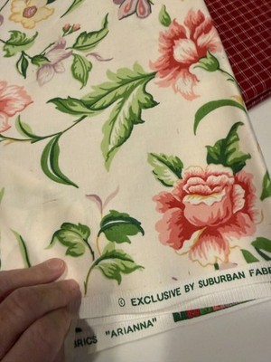 ARIANNA BY SUBURBAN FABRICS COTTON FABRIC ROSES BEAUTIFUL  35'' X 54''