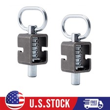 2x Utility Steel Spring Trailer Gate Loaded Weld-On Spring Latch Lock Assembly