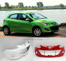 STOßSTANGE VORNE LACKIERT IN WUNSCHFARBE NEU für Mazda 2 2010-2014 Schrägheck 