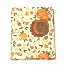 Fat Quarter Thanksgiving Turkey Fall Leaves Cotton Quilt Fabric