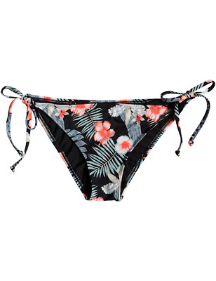 Roxy Beach Classics Bikinihose zum Binden in Anthrazit Tropical