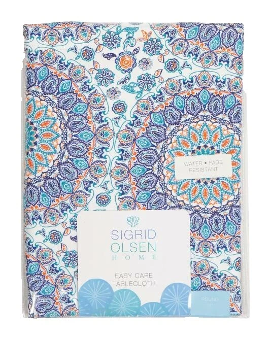 Linen Blend Paisley Tablecloths