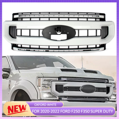 Factory Painted OXFORD WHITE Grille For 2020-2022 Ford F250 F350 F450 Super Duty