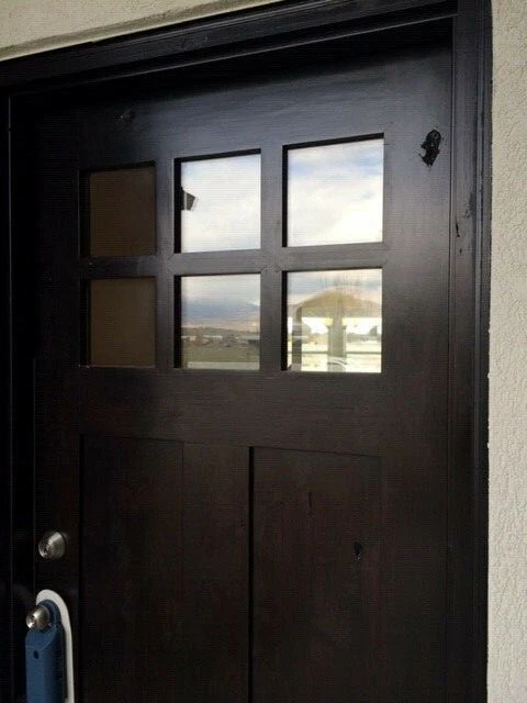  Knotty Alder Craftsman Style 6 Lite Entry Door - Image 3 of 4