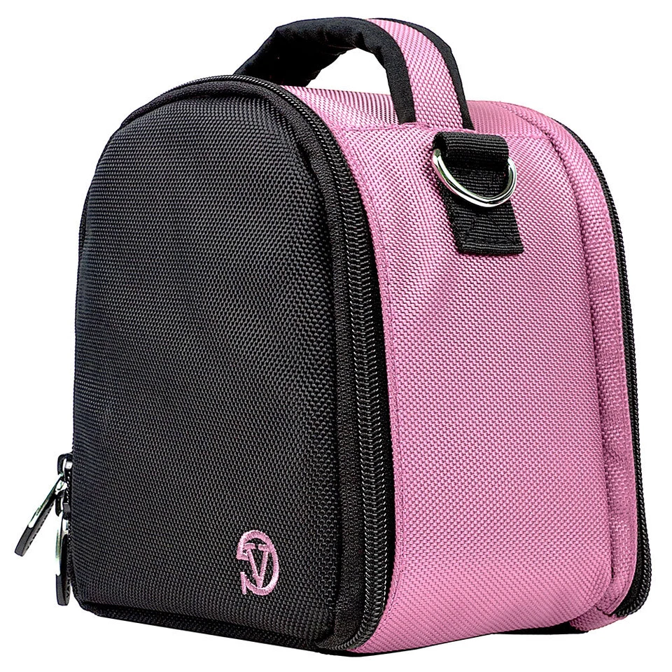 Pink Carrying Case DSLR Camera Bag For Canon EOS R5 / EOS R6 / EOS M50 Mark II - Image 4 of 4