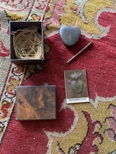 JAN BARBOGLIO HAND FORGED IRON HEART, NAIL, BOX & CARD - Rare