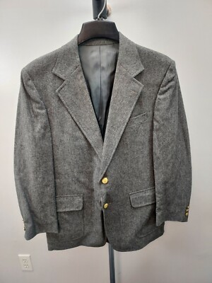 vintage Stanley Blacker for Baas Gray Wool Men's Professional Suit Jacket