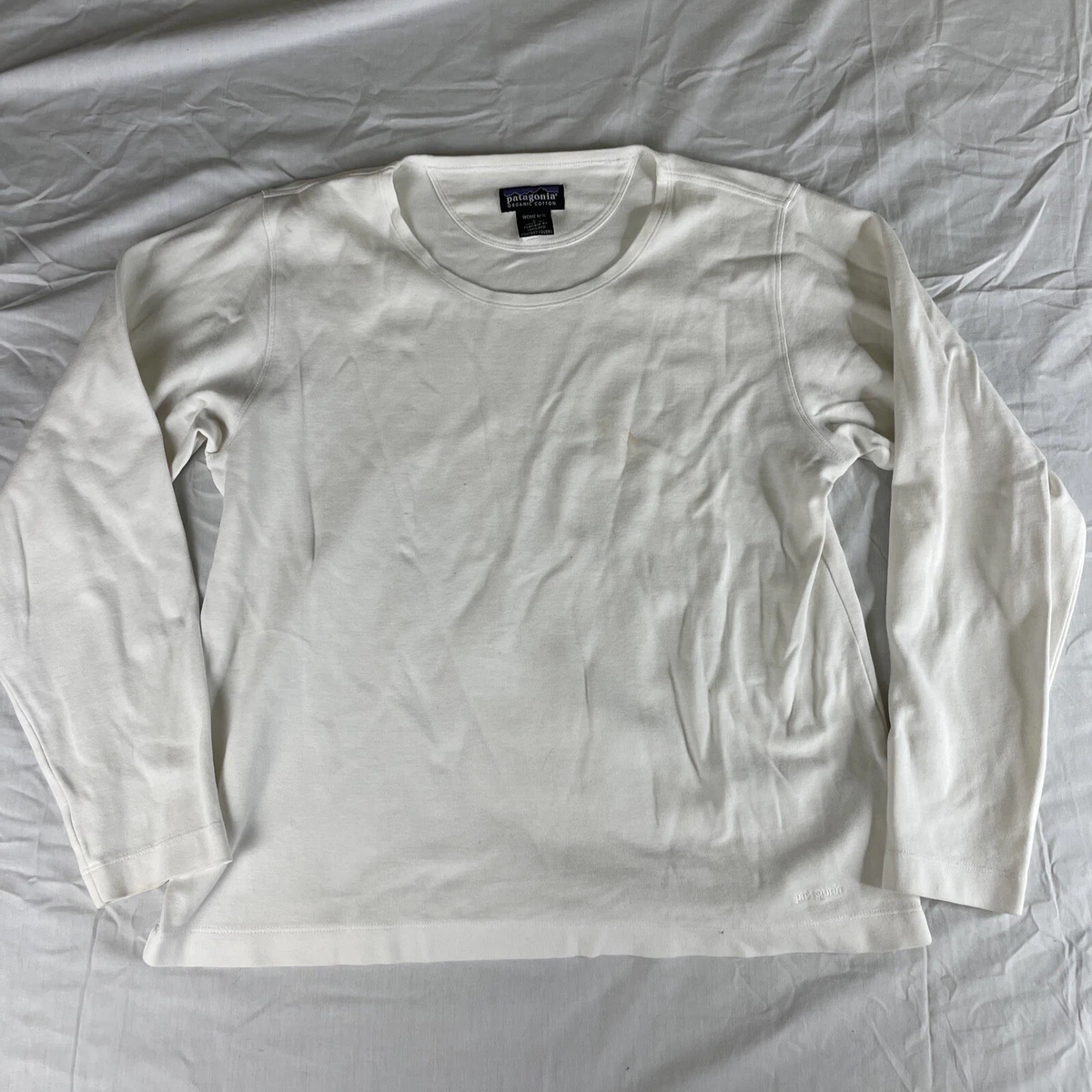 Vintage Fall 99 Patagonia Capilene Long Sleeve Shirt Black White Large Cotton
