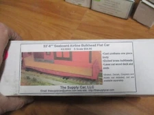 Supply Car SAL Bulkhead flat car kit #204  (12/8/21)