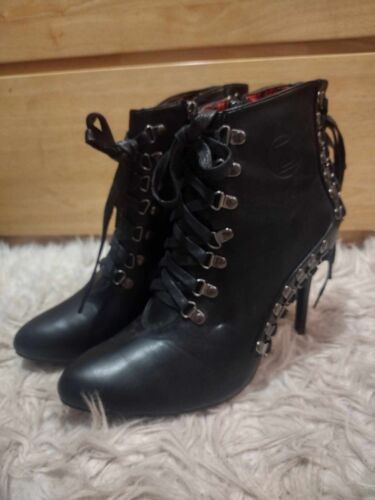 Hot Topic Black Widow Heels Goth Steampunk Sexy