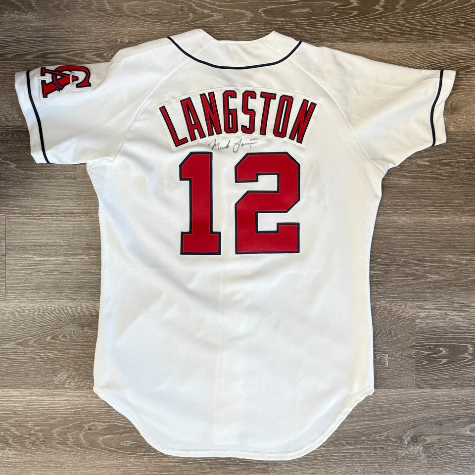 MARK LANGSTON Signed Autographed Angels Jersey JSA Certified Game-Issue - Image 2 of 4