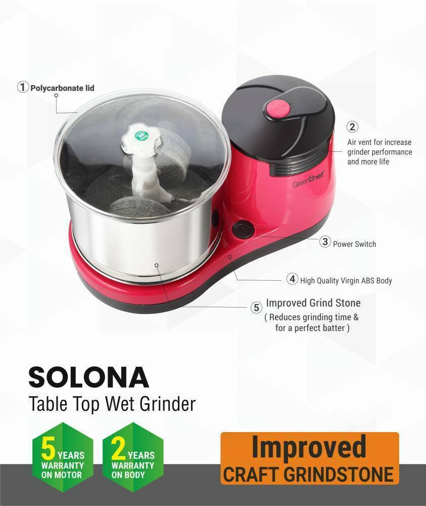 greenchef wet grinder price list